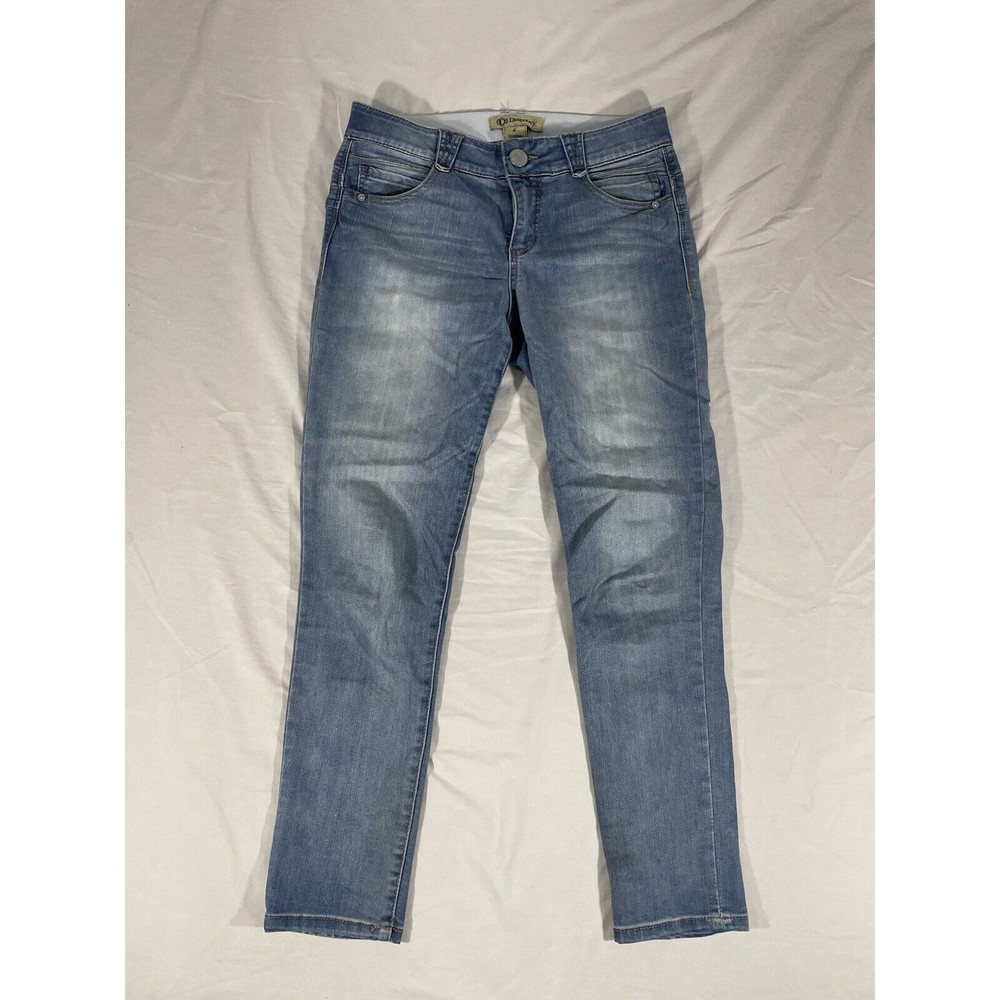 Democracy Jeans Womens 6 Ab Solution Skinny Jegging Light Wash